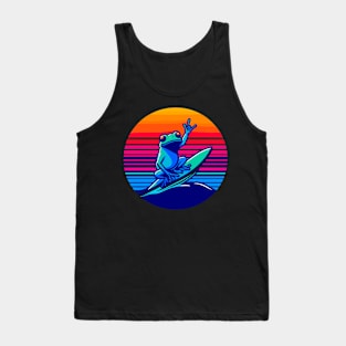 Frog Lover Surfing Beach Tank Top